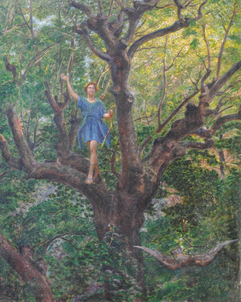 Kristian Zahrtmann - Cacciatore sull'albero, 1907